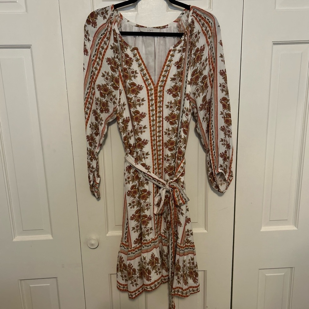 Loft balloon sleeve dress